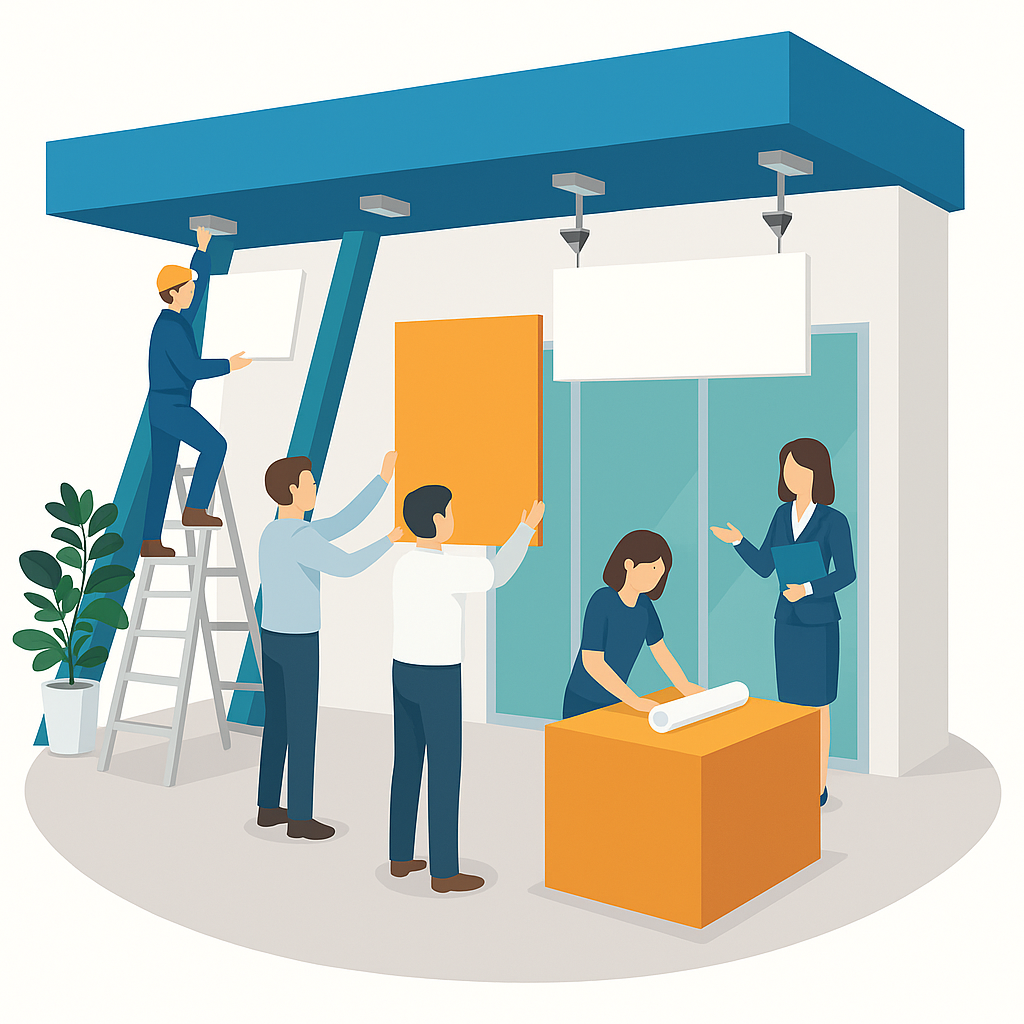 店舗装飾の施工